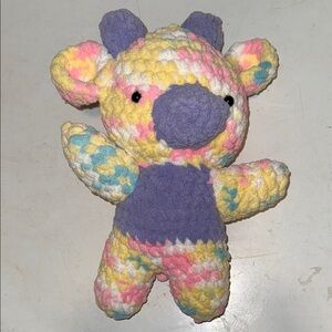 Pastel Baby Cow Crochet Plush Toy